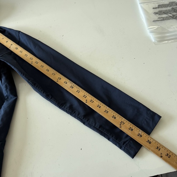 Everlane ReNew Anorak Full Zip Trench Coat Rain Jacket Womens SMALL Navy Blue - Picture 6 of 8